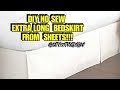 No Sew Bedskirt  Hack From Sheets.