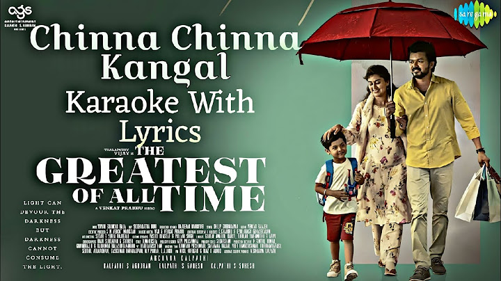 GOAT : Chinna Chinna Kangal Karaoke With Lyrics | The Greatest Of All Time | Thalapathy Vijay |Yuvan