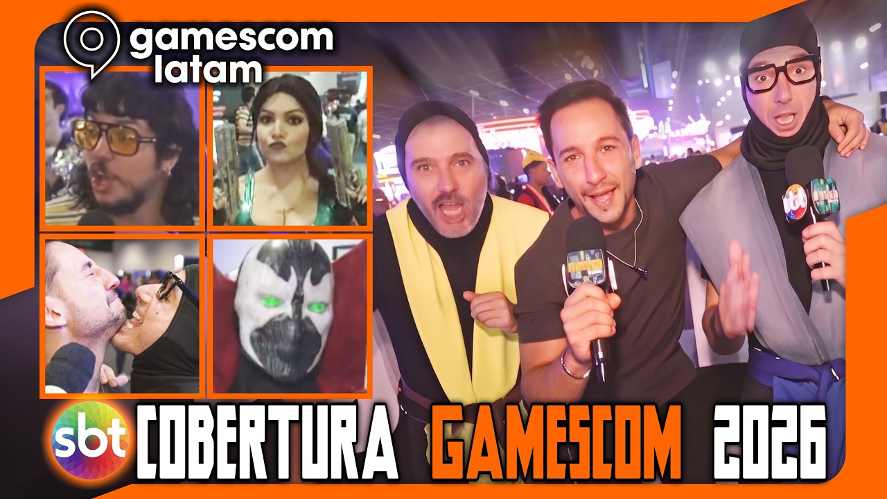IRMÃOS PIOLOGO e OPERAÇÃO MESQUITA NA GAMESCOM LATAM 2026! 😂 ZOEIRA SEM LIITES #Gamescom