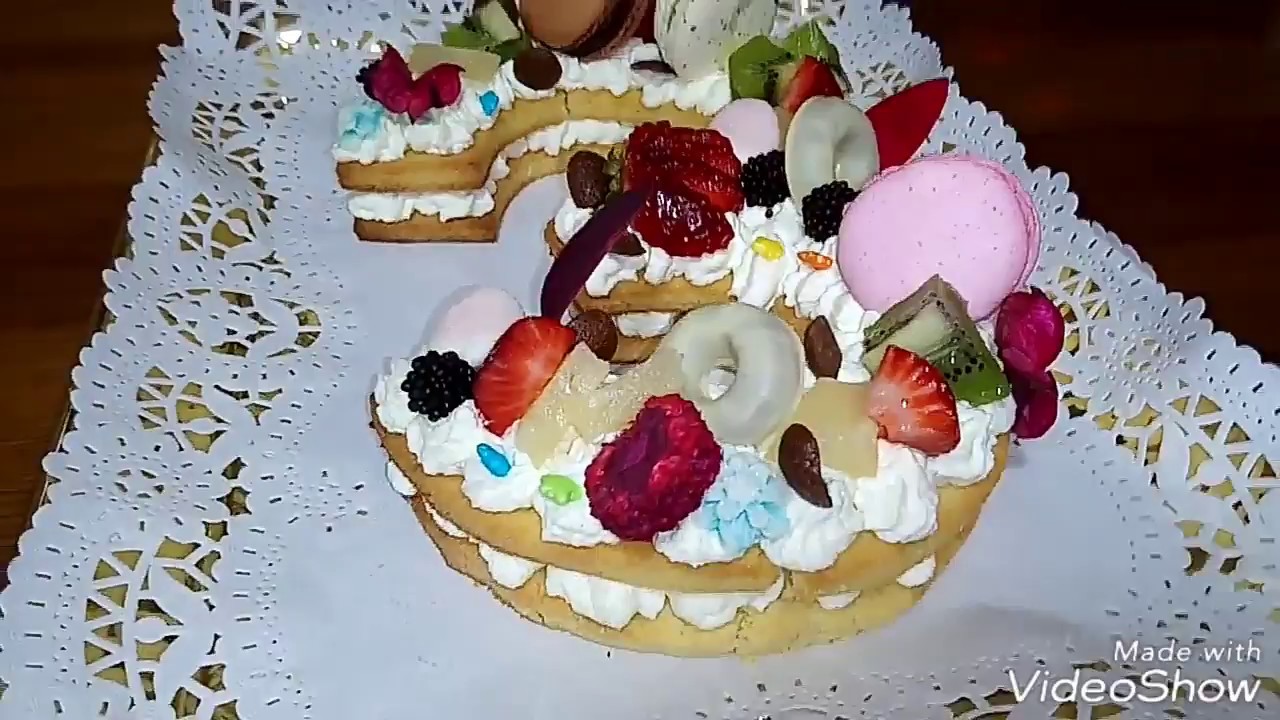Tendance number cake (gâteau en chiffres)  كعك الأرقام