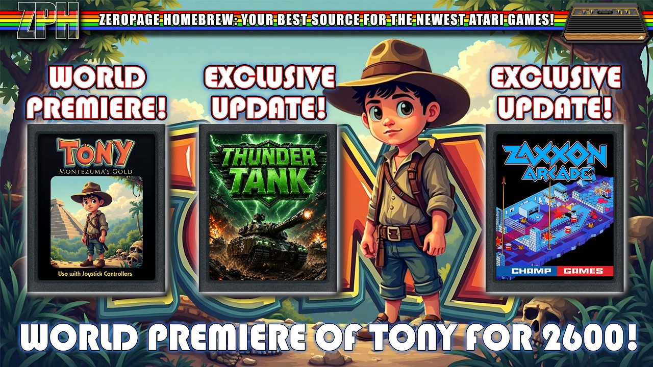 WORLD PREMIERE of TONY Montezuma's Gold (2600), EXCLUSIVE UPDATES
