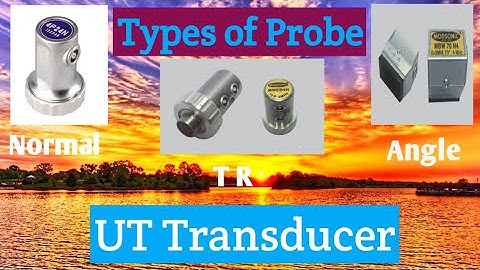 Ultrasonic test हिंदी - Machine transducer by normal probe, angle probe &TR probe .