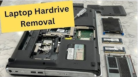 Removing hard drive from laptop before destroying or recycling