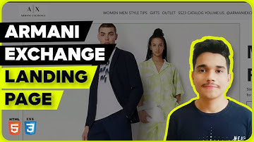 Armani Exchange Landing Page using HTML & CSS | Full Stack Web Development