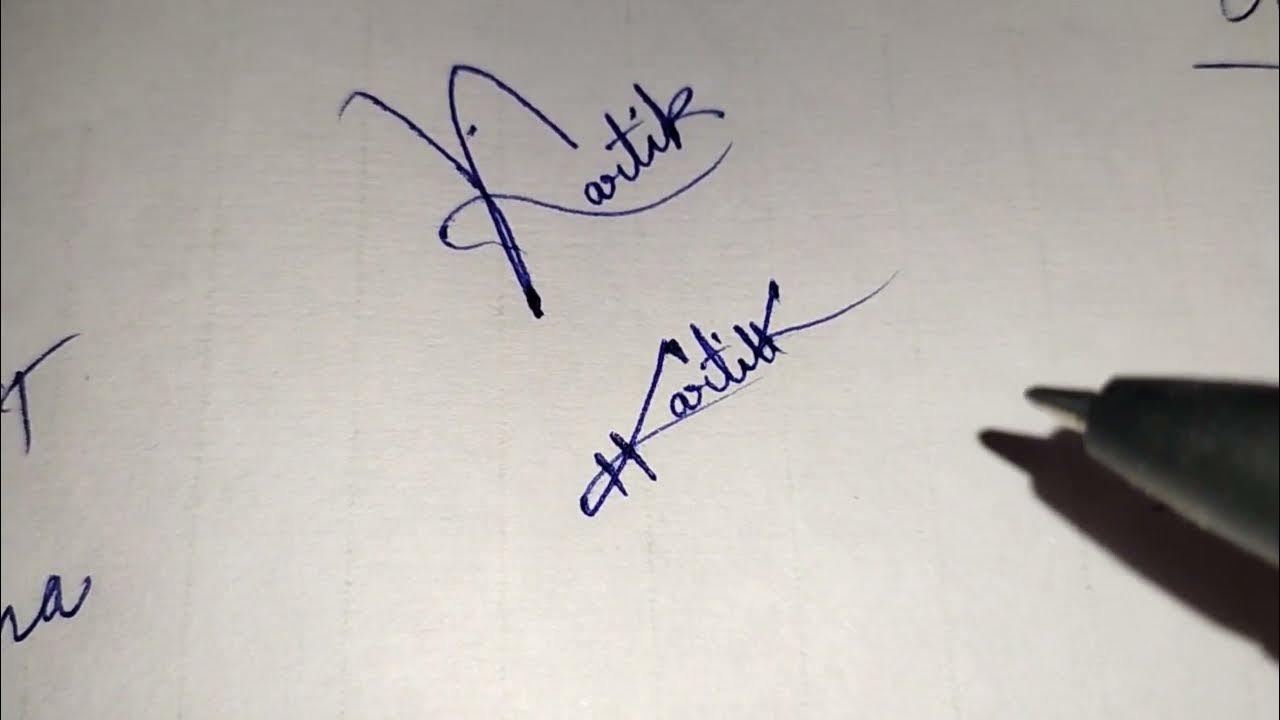 how-to-make-kartik-name-signature-signatures-atozsignature