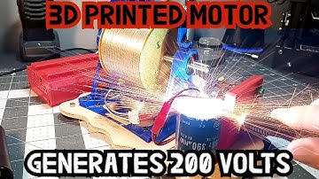 Redesigned Bedini Motor that charges a capacitor quickly to 200 volts.