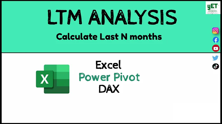 LTM 분석과 재무 데이터 분석을 위한 Excel, DAX 및 Power Pivot