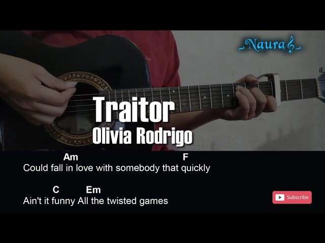 Olivia Rodrigo - Traitor Guitar Chords Lyrics 