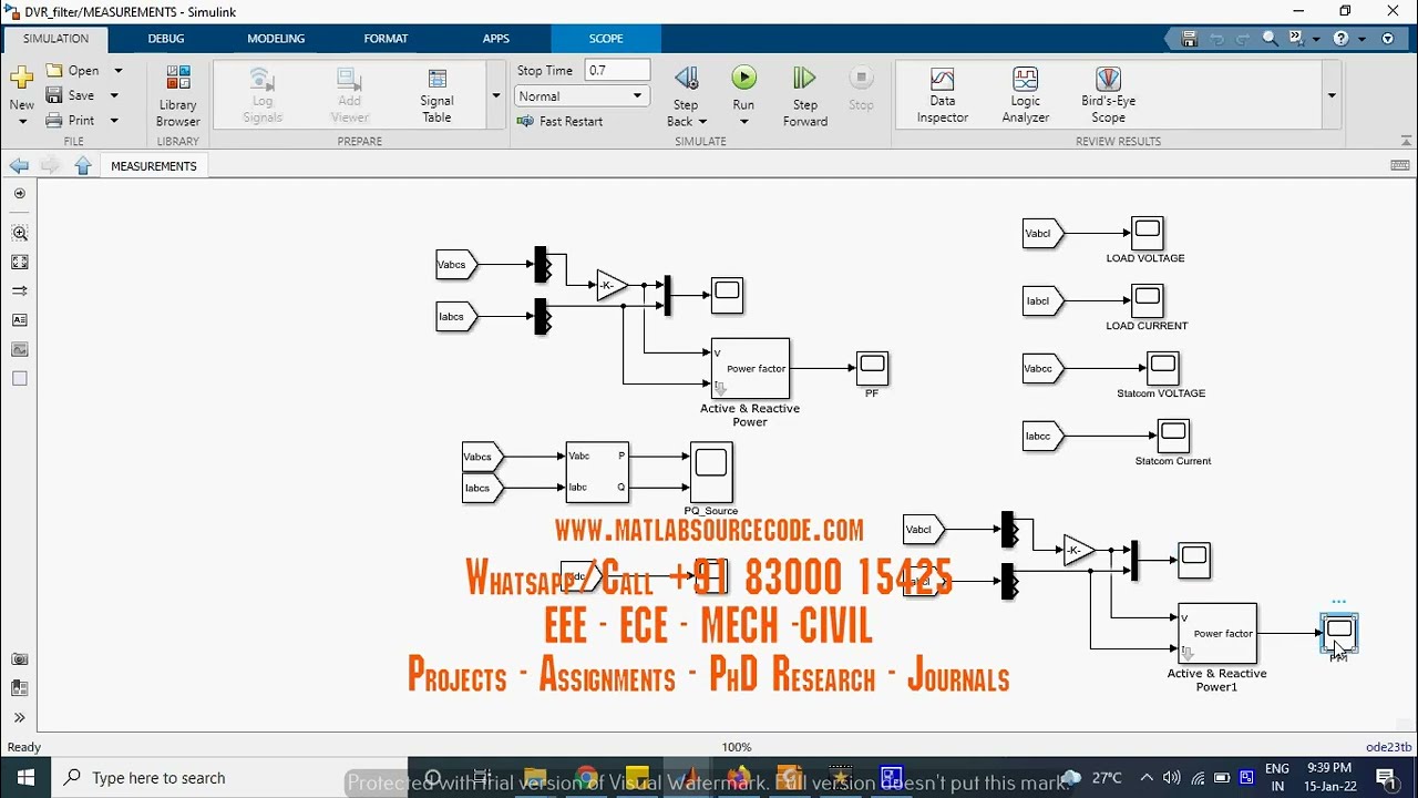 Dynamic voltage restorer using SVPWM controller