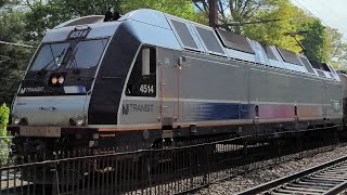 Railfanning NJ Transit at Short Hills 5-1-24: ALP-45DP 4514 K5LLB horn shows from Engineer Ben!