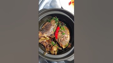 cá rô kho tiêu canh cải thịt bầm