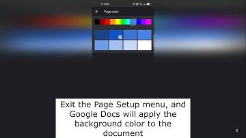 How to Change Background Color in Google Docs