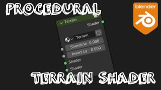 Procedural Terrain Shader! | Blender 3.0+