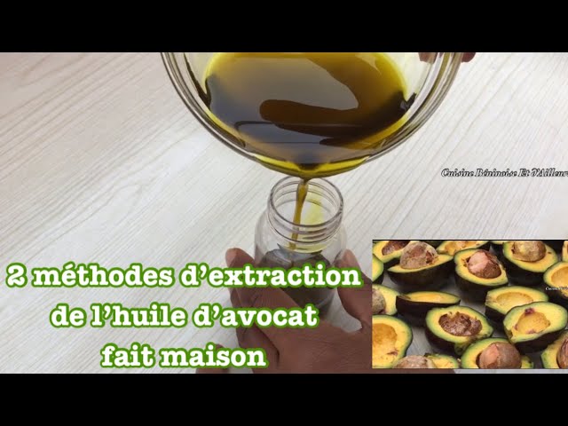 Huile d'avocat fait maison // Homemade avocado oil 