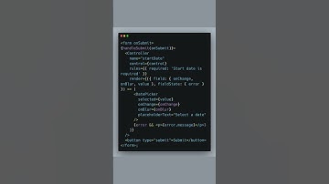 Effortless Date Picker with React Forms #ReactTutorial
