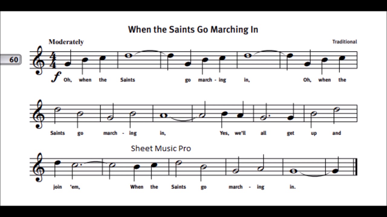 When the Saints Go Marching In #60||The Yamaha Advantage for Recorder ...