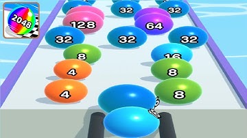 Ball Run 2048 ! All Levels Gameplay (7-13) android, ios