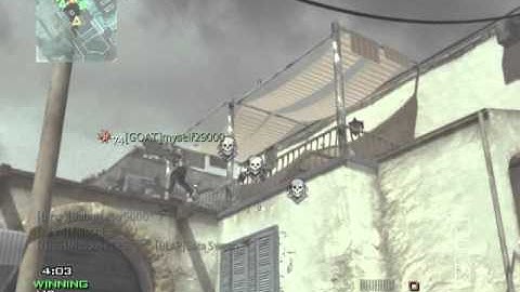 Mw3 C4 kill with throwing knife infected! LIKE A BOSS