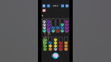 Lv 79 Ball Sort Puzzle - Color Game / 顏色分類遊戲 / ボールソーティングパズル (Guru Game)  #ballsortpuzzle