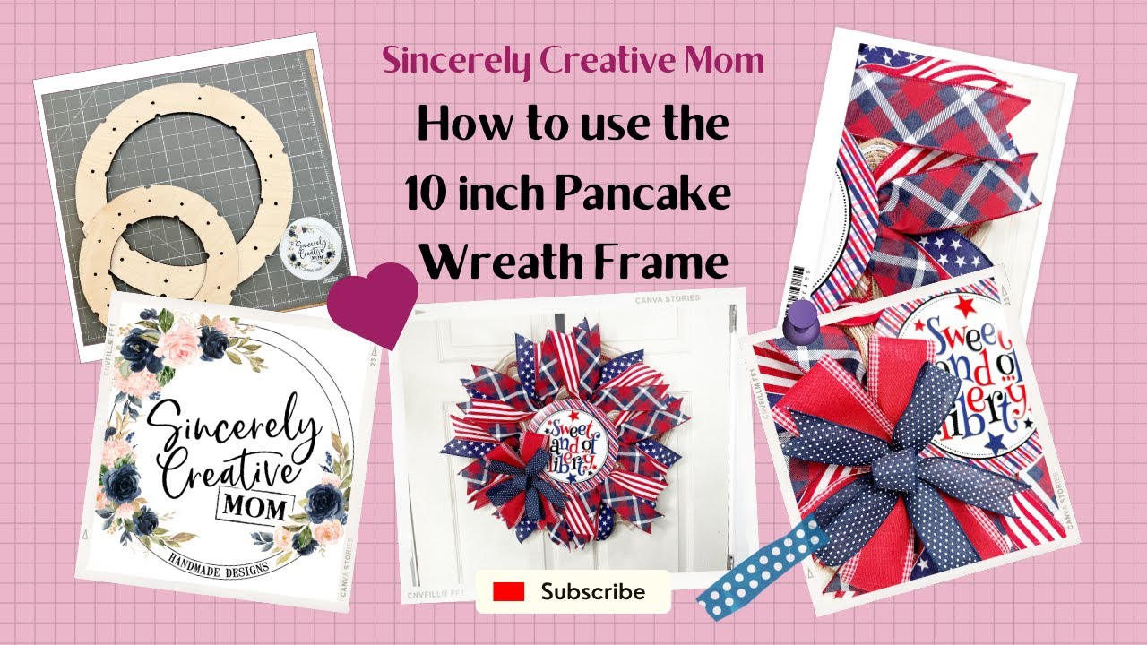 Pancake Wreath Frame | Five (5) Pack | Pancake Wreath Board | Round 14 |  Round 10 | Easy to Use Wreath Frame