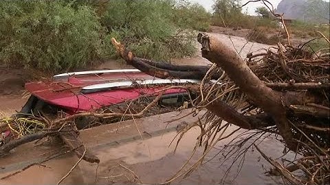 Roads flooded in Apache Junction