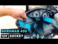 Installing 12V Power Socket on Burgman 400 for GPS & Phone Charger | Mitch's Scooter Stuff