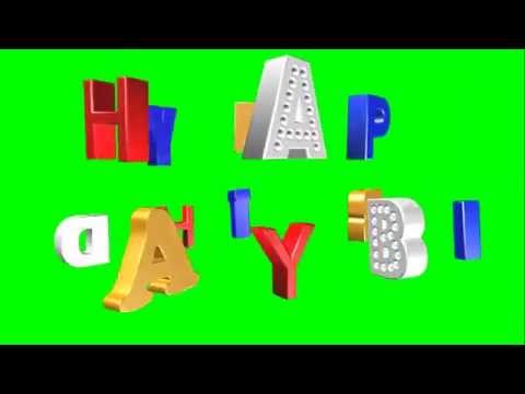 green screen happy birthday 2 youtube happy birthday green