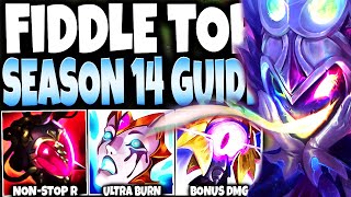 My Fiddlesticks Top Lane EVOLVED with this SEASON 14 BUILD GUIDE: NOT STOP R SPAM | s14 Gameplay