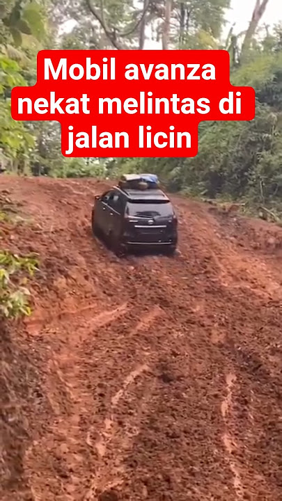 mobil avanza nekat melitasi jalanan licin #automobile #avanza