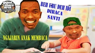 Ucok Ngajarin Anaknya Membaca Tapi Ngak Bisa Baca WKWK - GTA LUCU DYOM Anak Ucok UTS