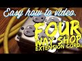 Instructional,shop extension cord 4/Way.