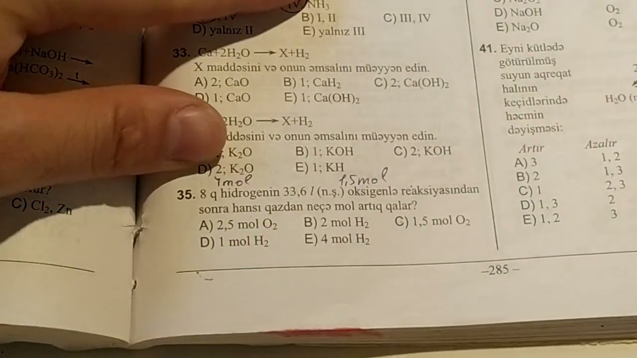 Su test 1-50 .DİM toplu 2019. Səh 283-286. (050-584-28-14)
