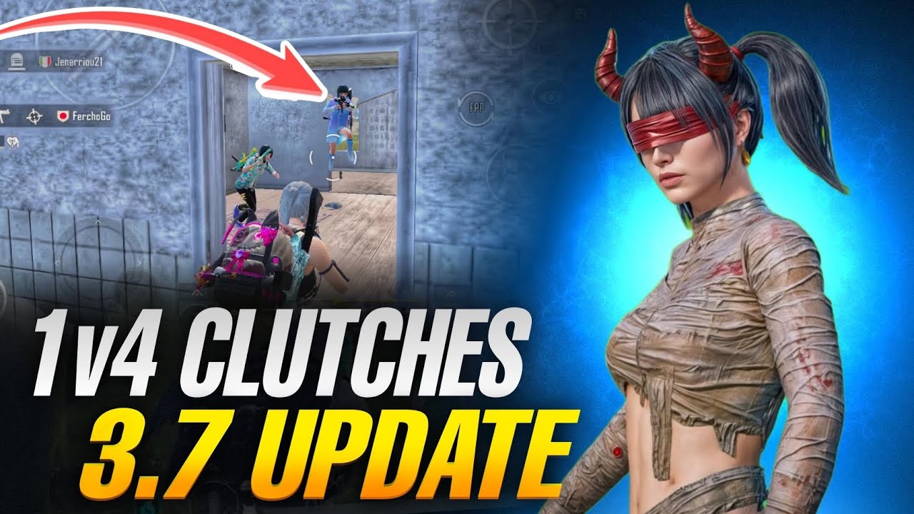 1v4 Clutches 3.7 Update 🔥 4 finger player | PUBG MOBILE - BGMI - YouTube