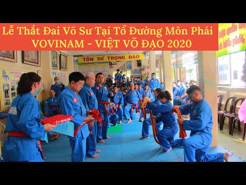 Video Lễ Thắt Đai Tân Khoa Kỳ Thi Cao Đẳng Vovinam 2020 - youtube