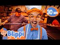 Blippi&#39;s Pizza Party 🍕 | Blippi 🔍 | 🔤 Educational Subtitled Videos 🔤 | Learning Videos for Kids