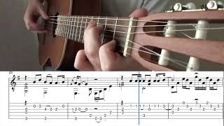 SLIDING LIKE A BOOMER Freebird on Classical Guitar TAB & Sheet Music