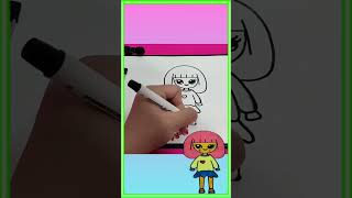 HOW TO DRAW A CUTE LITTLE GIRL Рисуем девочку sketch#girl #drawing #little #how #cute #как