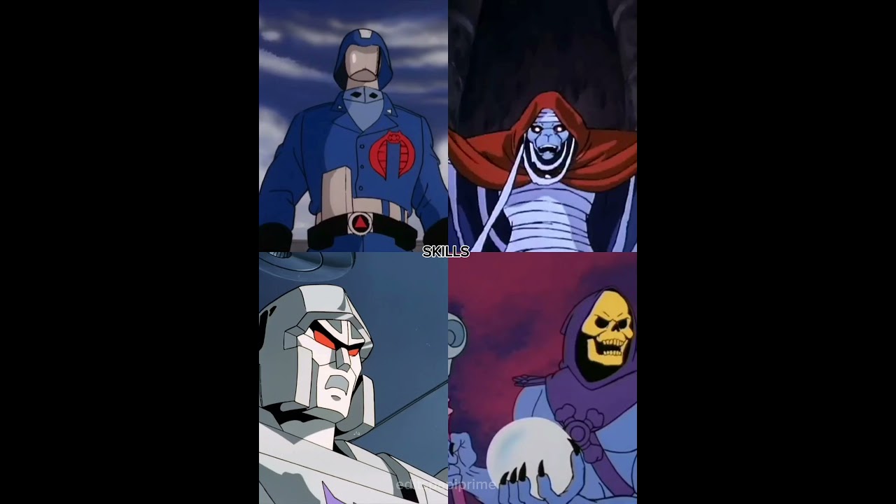 Megatron vs skeletor vs mun ra vs commander cobra 