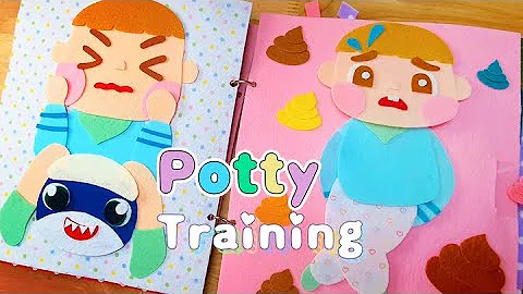 Potty Training Felt Book How to Potty Train #pottytraining #feltbook