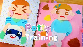 Potty Training Felt Book How to Potty Train #pottytraining #feltbook