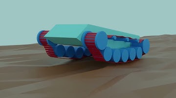 Blender tank suspension test (Animation tutorial in description)