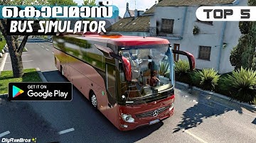 Top 5 Best Bus Simulator Games For Android 2024 Malayalam  |  Best Bus Driving Games Malayalam