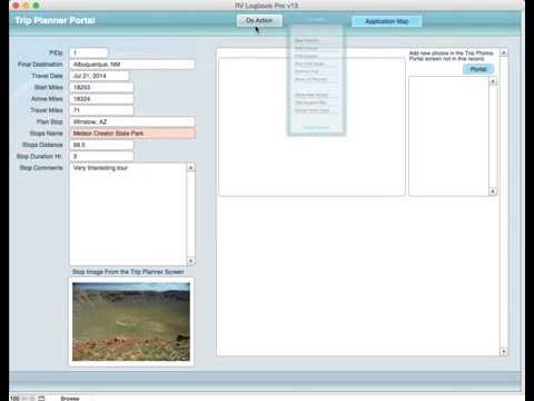 RV Logbook Prov v13: Trip Planner Portal