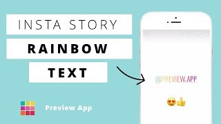 HOW TO: Rainbow Text in Insta Story (ombre text effect) screenshot 5