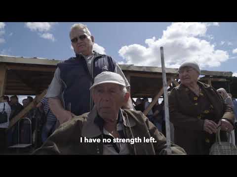 The "Stanytsia Luhanska" crossing point in Eastern Ukraine