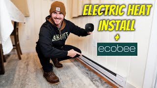 Electric Baseboard Heat Install with ecobee smart Thermostat