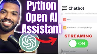 Super Easy Build Streaming Open AI Assistant Chatbot - Step By Step Tutorial