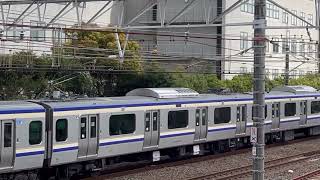 JR東日本.総武快速線 E235系＆E217系、すれ違い！