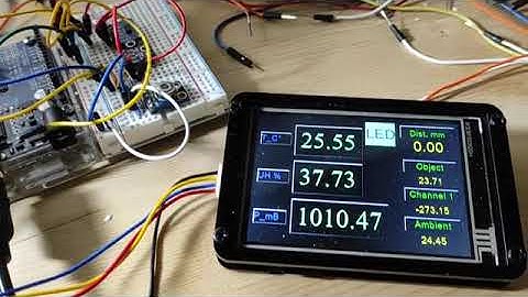 Visuino 8.0.0.83. Nextion+BMP280+VL53+MLX90614+LED