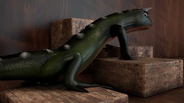 Reptile render / breakdown - My first go at Autodesk Mudbox :P